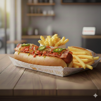 Hotdog jumbo con papas